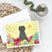 Load image into Gallery viewer, Easter Eggs Briard Black Greeting Cards -  Blank Note Cards – 8-Pack of Artist-Designed Cards with Envelopes