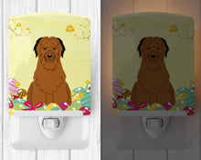 Load image into Gallery viewer, Easter Eggs Briard Brown Ceramic Night Light BB6082CNL
