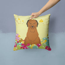 Load image into Gallery viewer, Easter Eggs Briard Brown Throw Pillow - 14x14 Decorative Pillow – Art for Your Home &amp; Patio BB6082PW1414