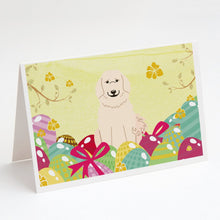 Load image into Gallery viewer, Easter Eggs Great Pyrenese Greeting Cards -  Blank Note Cards – 8-Pack of Artist-Designed Cards with Envelopes