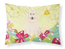 Load image into Gallery viewer, Easter Eggs Great Pyrenese Fabric Standard Pillowcase – Artistic Decorative Front, White Back BB6083PILLOWCASE