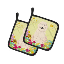 Load image into Gallery viewer, Easter Eggs Great Pyrenese Pot Holders - Set of 2 - Heat-Resistant Kitchen Essentials BB6083PTHD