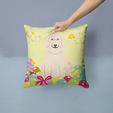 Load image into Gallery viewer, Easter Eggs Great Pyrenese Throw Pillow - 14x14 Decorative Pillow – Art for Your Home &amp; Patio BB6083PW1414