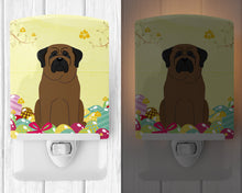 Load image into Gallery viewer, Easter Eggs Bullmastiff Ceramic Night Light BB6084CNL