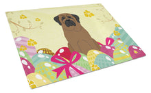 Load image into Gallery viewer, Easter Eggs Bullmastiff Glass Cutting Boards – Durable, Decorative Kitchen Art Large BB6084LCB
