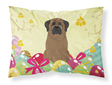 Load image into Gallery viewer, Easter Eggs Bullmastiff Fabric Standard Pillowcase – Artistic Decorative Front, White Back BB6084PILLOWCASE