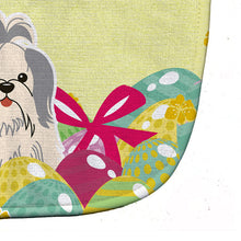 Load image into Gallery viewer, Easter Eggs Shih Tzu Silver White Baby Bib BB6085BIB