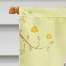 Load image into Gallery viewer, Easter Eggs Shih Tzu Silver White Flag Canvas House Size BB6085CHF