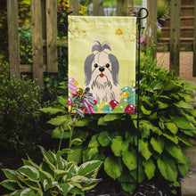 Load image into Gallery viewer, Easter Eggs Shih Tzu Silver White Garden Flag - Outdoor Decorative Yard Flag BB6085GF