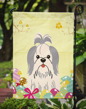 Load image into Gallery viewer, Easter Eggs Shih Tzu Silver White Garden Flag - Outdoor Decorative Yard Flag BB6085GF