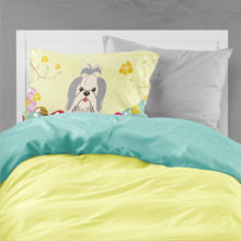 Load image into Gallery viewer, Easter Eggs Shih Tzu Silver White Fabric Standard Pillowcase – Artistic Decorative Front, White Back BB6085PILLOWCASE