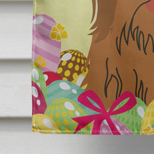 Load image into Gallery viewer, Easter Eggs Shih Tzu Silver Chocolate Flag Canvas House Size BB6086CHF