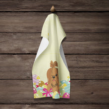Load image into Gallery viewer, Easter Eggs Shih Tzu Silver Chocolate Kitchen Towel – Artistic Dish Towel for Everyday Use BB6086KTWL