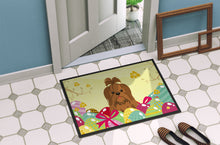 Load image into Gallery viewer, Easter Eggs Shih Tzu Silver Chocolate Doormat - 18x27 Decorative Floor Mat – Indoor/Outdoor Rug with Artistic Flair BB6086MAT