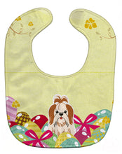 Load image into Gallery viewer, Easter Eggs Shih Tzu Red White Baby Bib BB6087BIB
