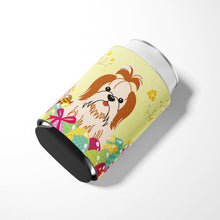 Load image into Gallery viewer, Easter Eggs Shih Tzu Red White Can or Bottle Hugger BB6087CC