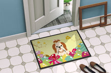 Load image into Gallery viewer, Easter Eggs Shih Tzu Red White Doormat - 18x27 Decorative Floor Mat – Indoor/Outdoor Rug with Artistic Flair BB6087MAT