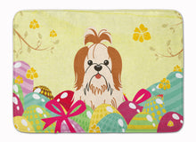 Load image into Gallery viewer, Easter Eggs Shih Tzu Red White Machine Washable Memory Foam Mat BB6087RUG
