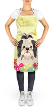 Load image into Gallery viewer, Easter Eggs Shih Tzu Black White Apron – Artist-Designed Kitchen, BBQ &amp; Craft Apron BB6088APRON
