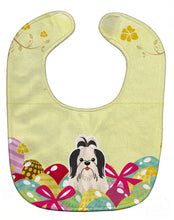 Load image into Gallery viewer, Easter Eggs Shih Tzu Black White Baby Bib BB6088BIB
