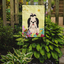 Load image into Gallery viewer, Easter Eggs Shih Tzu Black White Garden Flag - Outdoor Decorative Yard Flag BB6088GF