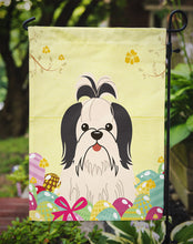 Load image into Gallery viewer, Easter Eggs Shih Tzu Black White Garden Flag - Outdoor Decorative Yard Flag BB6088GF