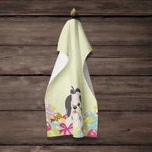 Load image into Gallery viewer, Easter Eggs Shih Tzu Black White Kitchen Towel – Artistic Dish Towel for Everyday Use BB6088KTWL