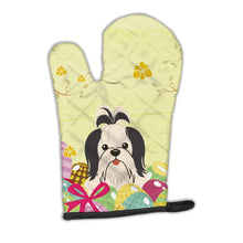 Load image into Gallery viewer, Easter Eggs Shih Tzu Black White Oven Mitt BB6088OVMT