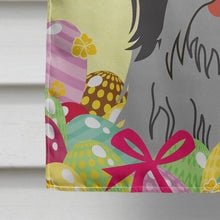 Load image into Gallery viewer, Easter Eggs Shih Tzu Black Silver Flag Canvas House Size BB6089CHF
