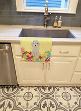 Load image into Gallery viewer, Easter Eggs Bedlington Terrier Blue Kitchen Towel – Artistic Dish Towel for Everyday Use BB6090KTWL