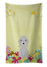 Load image into Gallery viewer, Easter Eggs Bedlington Terrier Blue Kitchen Towel – Artistic Dish Towel for Everyday Use BB6090KTWL