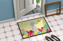 Load image into Gallery viewer, Easter Eggs Bedlington Terrier Blue Doormat - 18x27 Decorative Floor Mat – Indoor/Outdoor Rug with Artistic Flair BB6090MAT