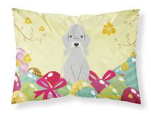 Load image into Gallery viewer, Easter Eggs Bedlington Terrier Blue Fabric Standard Pillowcase – Artistic Decorative Front, White Back BB6090PILLOWCASE