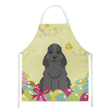 Load image into Gallery viewer, Easter Eggs Cocker Spaniel Black Apron – Artist-Designed Kitchen, BBQ &amp; Craft Apron BB6092APRON