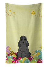 Load image into Gallery viewer, Easter Eggs Cocker Spaniel Black Kitchen Towel – Artistic Dish Towel for Everyday Use BB6092KTWL