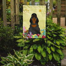 Load image into Gallery viewer, Easter Eggs Cocker Spaniel Black Tan Garden Flag - Outdoor Decorative Yard Flag BB6093GF