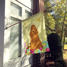 Load image into Gallery viewer, Easter Eggs Cocker Spaniel Red Flag Canvas House Size BB6095CHF