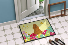 Load image into Gallery viewer, Easter Eggs Cocker Spaniel Red Doormat - 24x36 Decorative Floor Mat – Indoor/Outdoor Rug with Artistic Flair BB6095JMAT