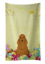 Load image into Gallery viewer, Easter Eggs Cocker Spaniel Red Kitchen Towel – Artistic Dish Towel for Everyday Use BB6095KTWL