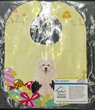 Load image into Gallery viewer, Easter Eggs Old English Sheepdog Baby Bib BB6096BIB