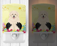 Load image into Gallery viewer, Easter Eggs Old English Sheepdog Ceramic Night Light BB6096CNL