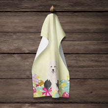 Load image into Gallery viewer, Easter Eggs Old English Sheepdog Kitchen Towel – Artistic Dish Towel for Everyday Use BB6096KTWL