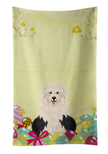 Load image into Gallery viewer, Easter Eggs Old English Sheepdog Kitchen Towel – Artistic Dish Towel for Everyday Use BB6096KTWL