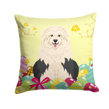 Load image into Gallery viewer, Easter Eggs Old English Sheepdog Throw Pillow - 14x14 Decorative Pillow – Art for Your Home &amp; Patio BB6096PW1414