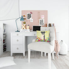 Load image into Gallery viewer, Easter Eggs Smooth Fox Terrier Throw Pillow - 14x14 Decorative Pillow – Art for Your Home &amp; Patio BB6098PW1414