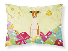 Load image into Gallery viewer, Easter Eggs Whippet Fabric Standard Pillowcase – Artistic Decorative Front, White Back BB6099PILLOWCASE