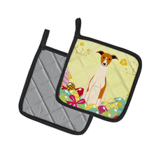 Load image into Gallery viewer, Easter Eggs Whippet Pot Holders - Set of 2 - Heat-Resistant Kitchen Essentials BB6099PTHD