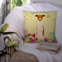 Load image into Gallery viewer, Easter Eggs Whippet Throw Pillow - 14x14 Decorative Pillow – Art for Your Home &amp; Patio BB6099PW1414