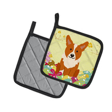 Load image into Gallery viewer, Easter Eggs Corgi Pot Holders - Set of 2 - Heat-Resistant Kitchen Essentials BB6100PTHD