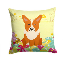 Load image into Gallery viewer, Easter Eggs Corgi Throw Pillow - 14x14 Decorative Pillow – Art for Your Home &amp; Patio BB6100PW1414